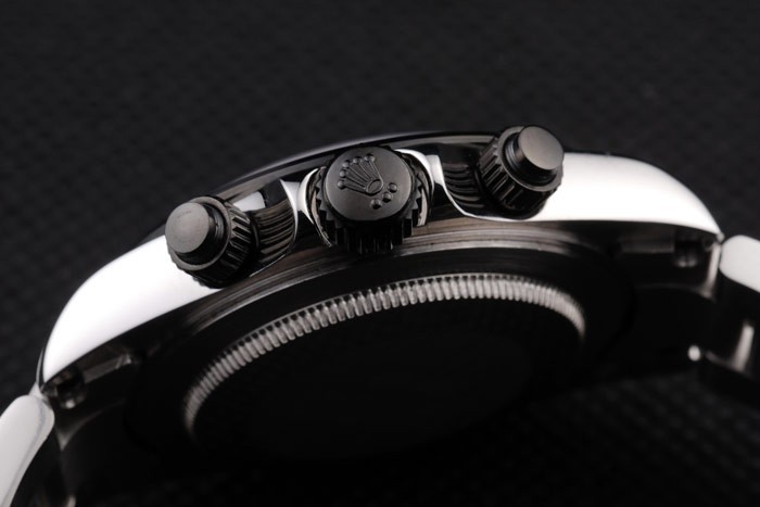 Rolex Daytona Stainless Steel Black Enameled White Dial-7